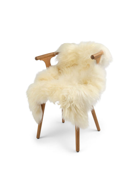 Islandsk lammeskind | Langhåret | Naturlige farver | 100-110 cm