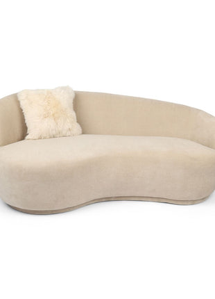 Lammeskindspude | Langhåret | Uden fyld | 40x40 cm Beige