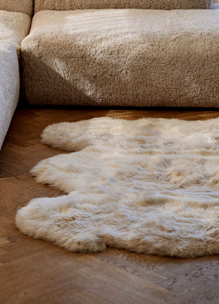 Gulvtæppe | Langhåret | New Zealand | 180x162 cm Sort