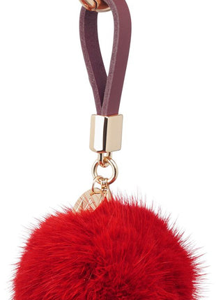 Pom Pom nøglering Orange Rød