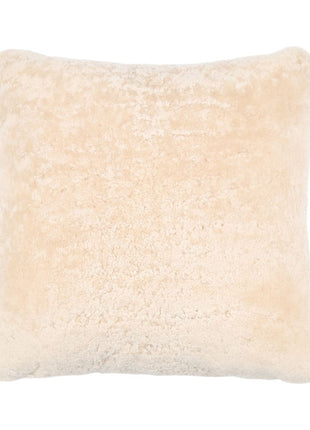 Premium Lammeskindspude | Korthåret | New Zealand | Dobbeltsidet Beige