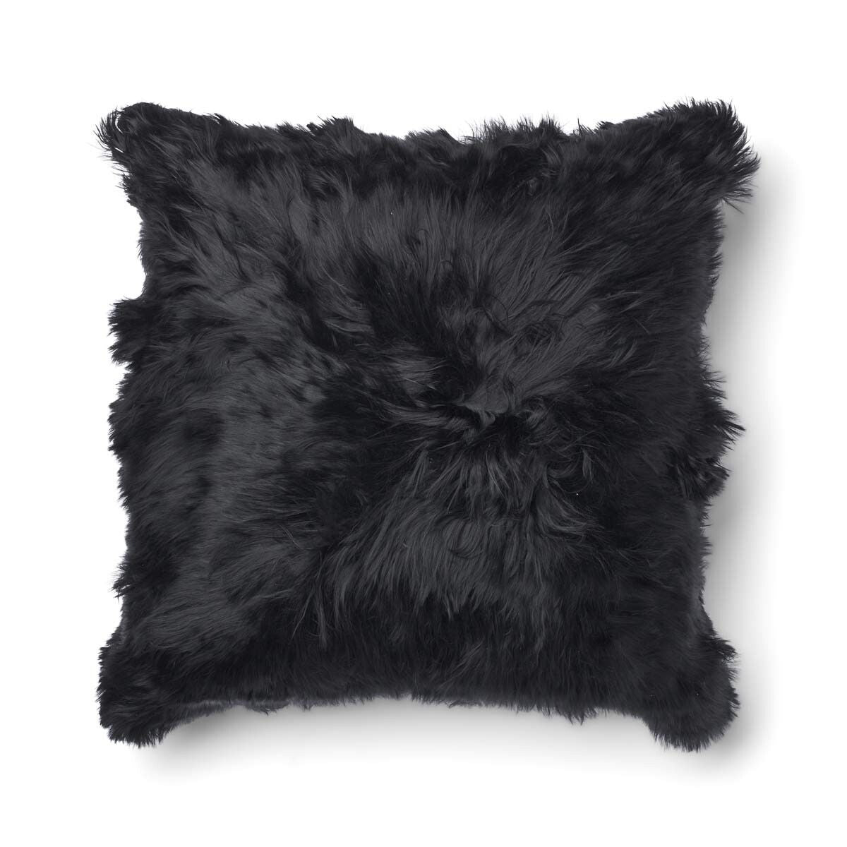 Maxi Float Pude | Alpakauld | 90x90 cm Sort