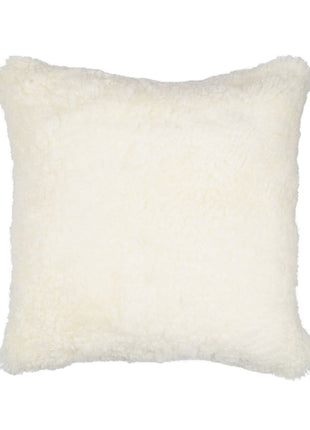 Lammeskindspude | Korthåret | New Zealand | 40x40 cm Hvid