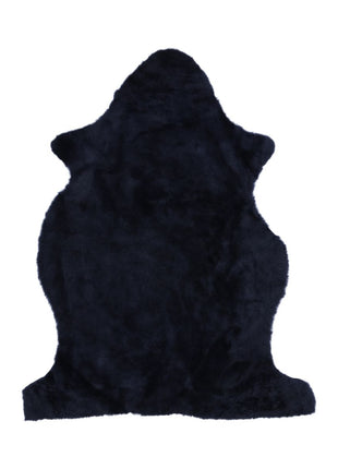 Lammeskind | Double Face | Korthåret | 90x60 cm Marineblå