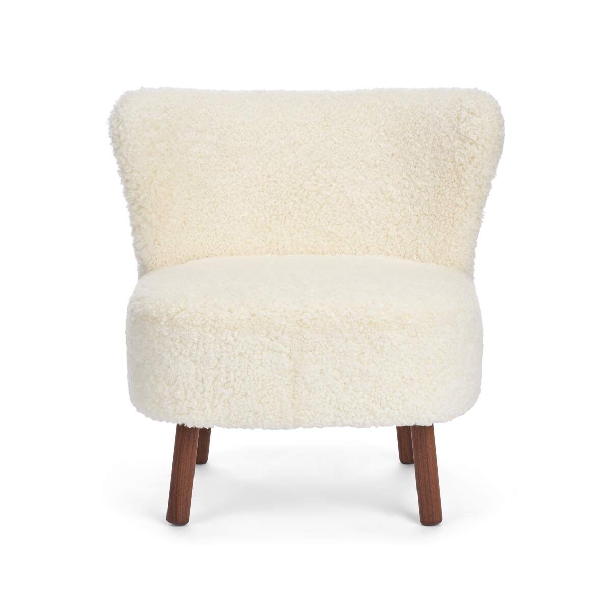 Emil Lounge Chair | Korthåret Hvid