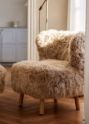 Emil lænestol | Langhåret Honning