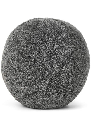 Lammeskindspude | Angelite | Korthåret | D25 cm | D30 cm | D35 cm Grå