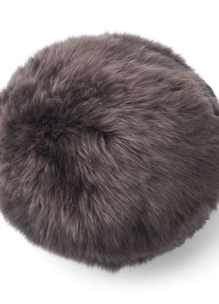 Angelite Pude | Lammeskind | Langhåret | New Zealand | Ø30 | Ø25 | Ø35 Valnød