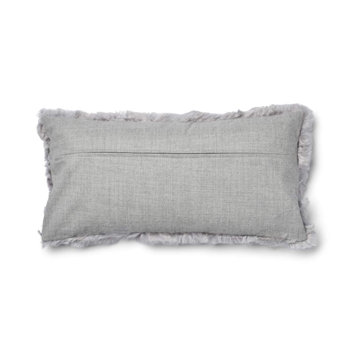 Alpakauldpude | Langhåret | 40x40 cm, 30x60 cm & 60x60 cm Lysegrå