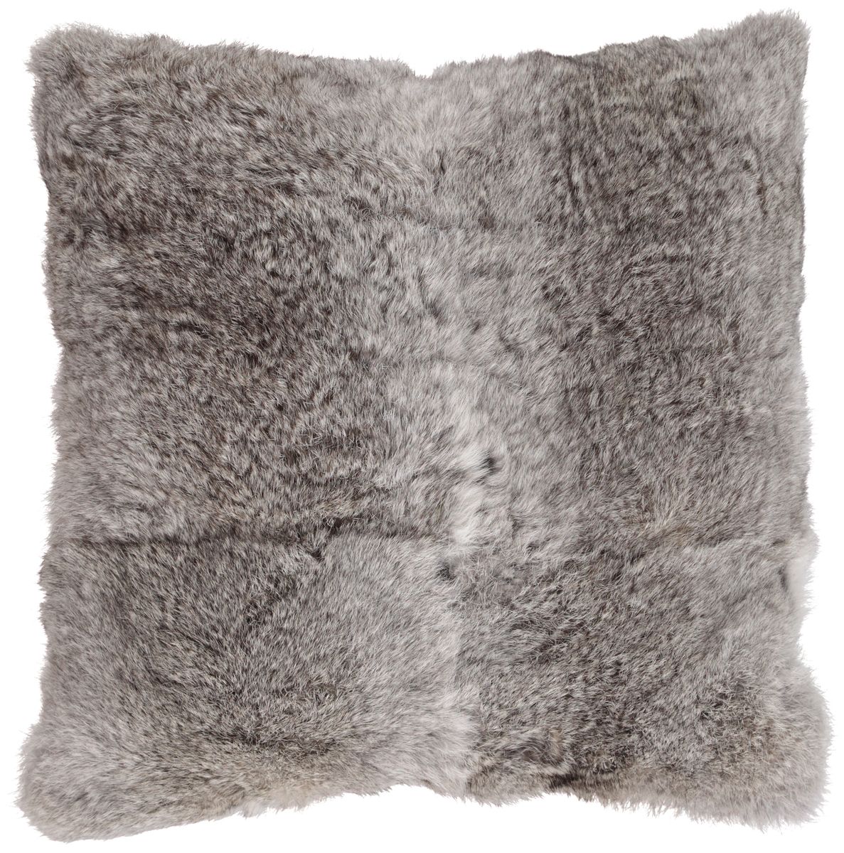 Pude | Kanin, uld | 40x40 cm Naturgrå