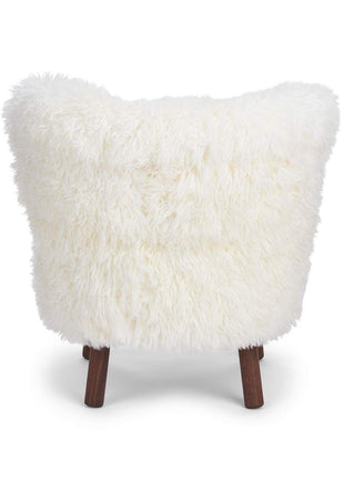 Emily lænestol | Langhåret Hvid