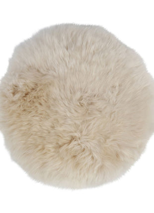 Premium sædehynde | Langhåret | New Zealand | D34 cm Beige