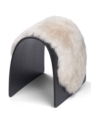 Betræk til skammel | Langhåret Beige