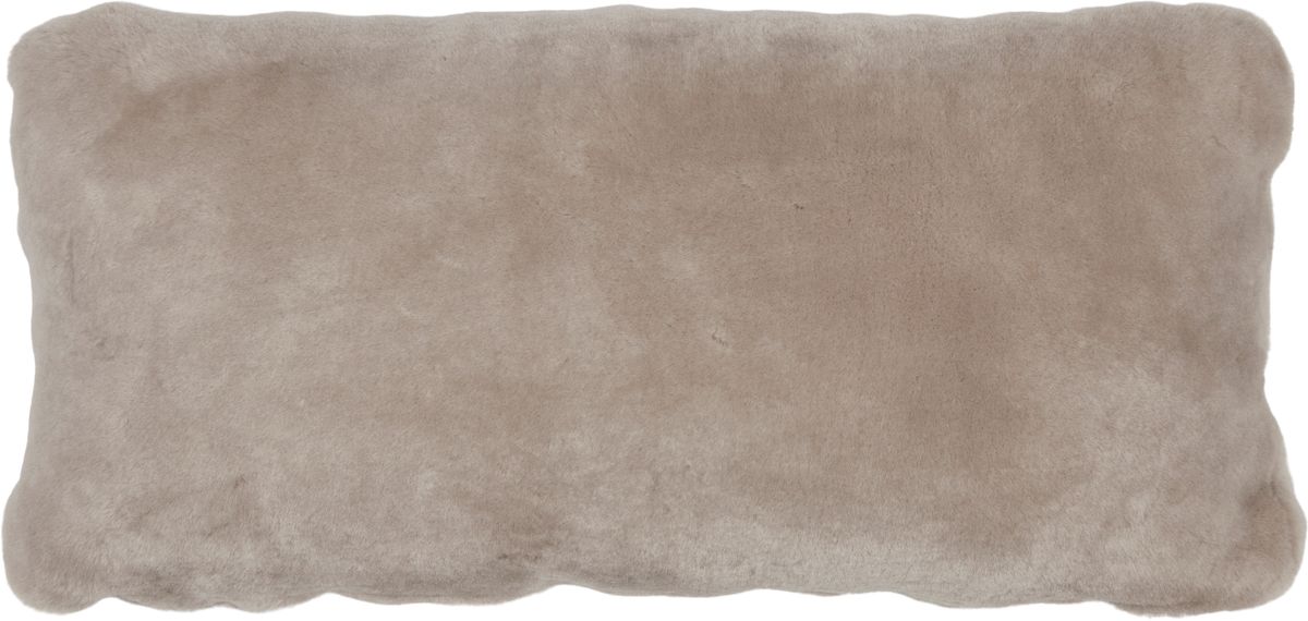 Lammeskindspude | Moccasin | Dobbeltsidet | 28x56 cm 