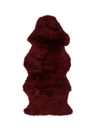 Lammeskind premium | Langhåret | New Zealand | 135x60 cm Bordeaux