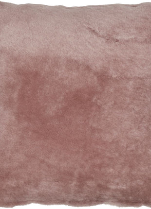 Lammeskindspude | Moccasin | Dobbeltsidet | 40x40 cm Lys Lilla