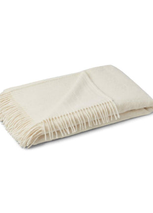 Julia Uldplaid | Alpaca | 140x240 cm Hvid