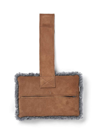 Nakkestøtte | Lammeskind | Korthåret | 30x20 cm Lysegrå