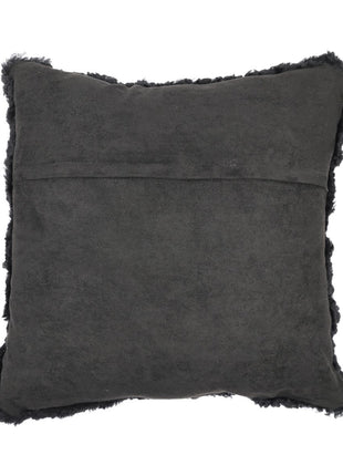 Lammeskindspude | Korthåret | New Zealand | 40x40 cm Sort