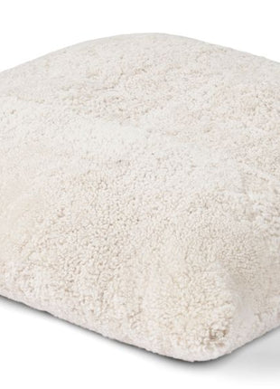 Lammeskindspude | Maxi Float | Korthåret | Dobbeltsidet | 90x90 cm Beige