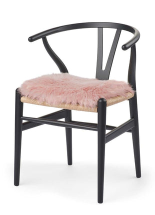 Sædehynde | Lammeskind | Langhåret | 37x37 cm