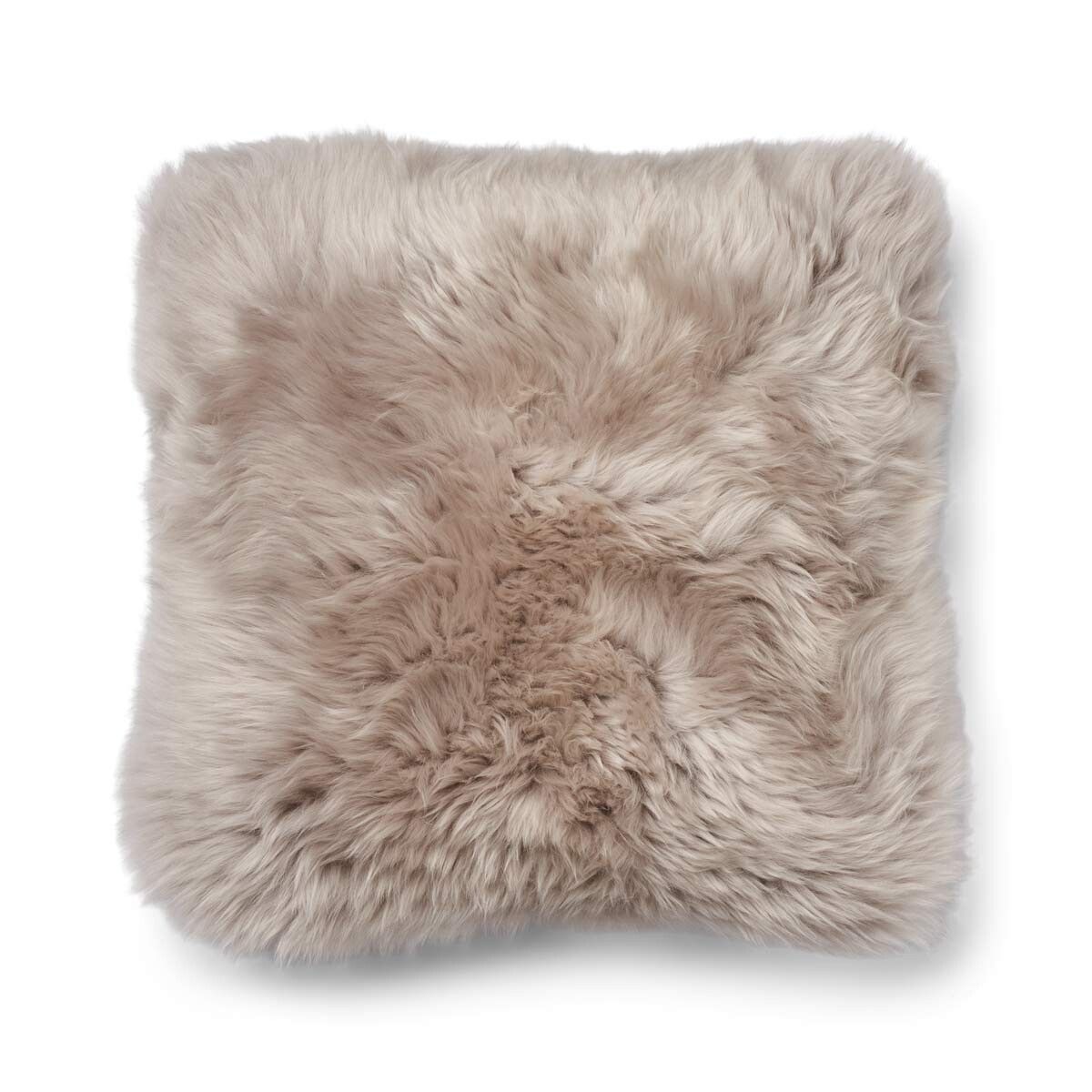 Classic Collection | Uldpude | Langhåret | 52x52 cm | 34x52 cm Brun/Dove