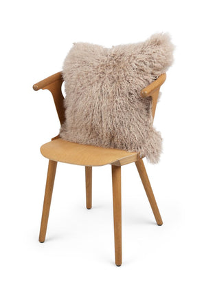 Lammeskindspude | Krøllet | Tibet | 50x50 cm Dove