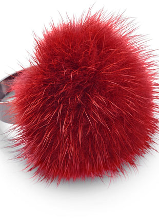 Ring Pom Pom Rød