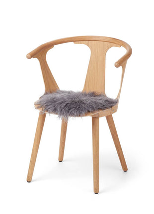 Sædehynde | Krøllet | Tibet | D34 cm Stålgrå