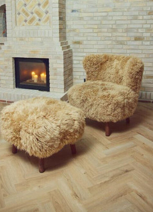 Emily fodskammel | Langhåret  Honning