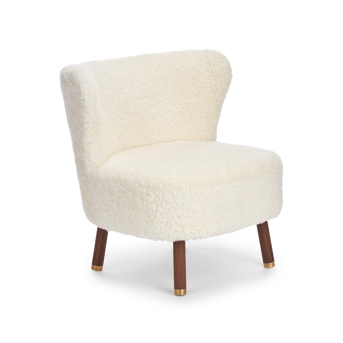 Emil Lounge Chair | Korthåret Hvid