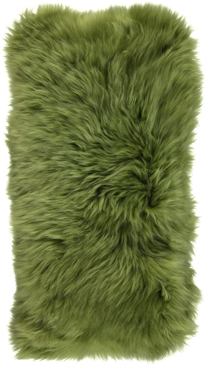 Lammeskindpude | Langhåret | New Zealand | 28x56 cm Skovgrøn
