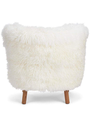 Emil lænestol | Langhåret Hvid