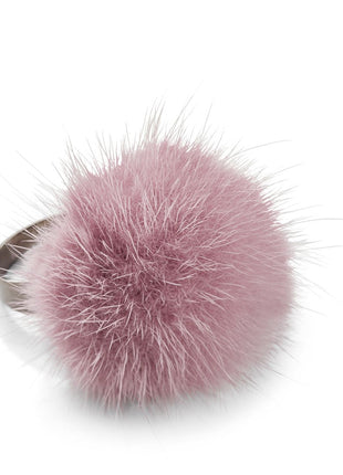 Ring Pom Pom Lys Lilla