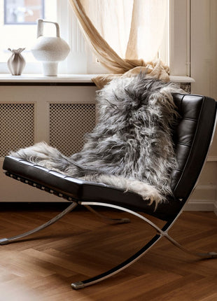 Lammeskind | Langhåret | Island | 100-120x60 cm Naturgrå