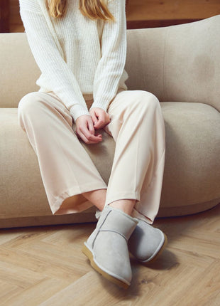 Bamsestøvler | Lammeskind Sort