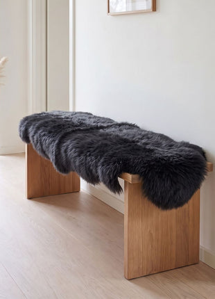 Fellvang Dobbelt Lammeskind | Langhåret | New Zealand | 160x60 cm Kul