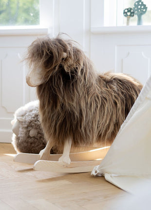 Rokkefår | Korthåret | L85xB25xH60 cm | Stor Hvid