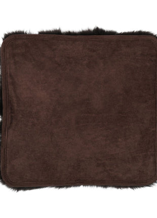 Sædehynde | Langhåret | New Zealand | Stofbagside | 40x40 cm Chokolade