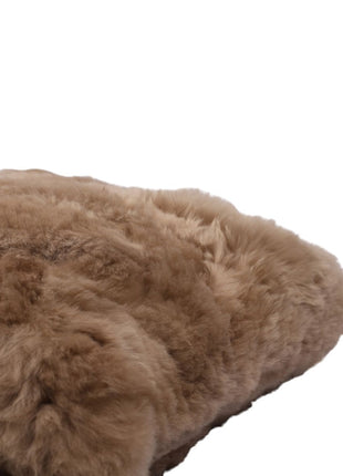 Alpaka Pude | Alpaka Uld | Korthåret | Dobbeltsidet Lysebrun