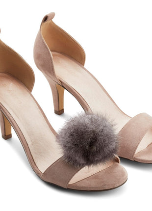 Sko Pom Pom Clip Mørke Grå