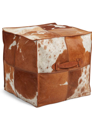 Koskindspuf | 45x45x45 cm Kalve Læder Jersey