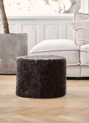 Puf | Korthåret | New Zealand | 41x31 cm Koksgrå