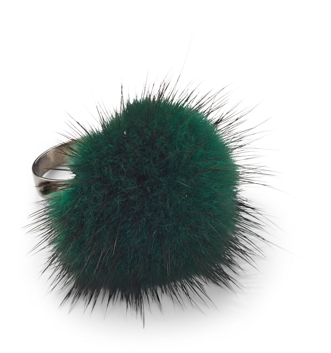 Ring Pom Pom Græsgrøn