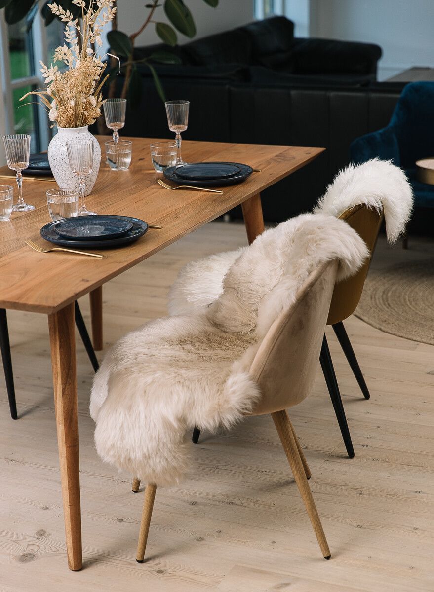 Lammeskind | Langhåret | 90+cm Beige