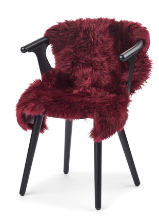 Lammeskind premium | Langhåret | New Zealand | 90x60 cm Bordeaux