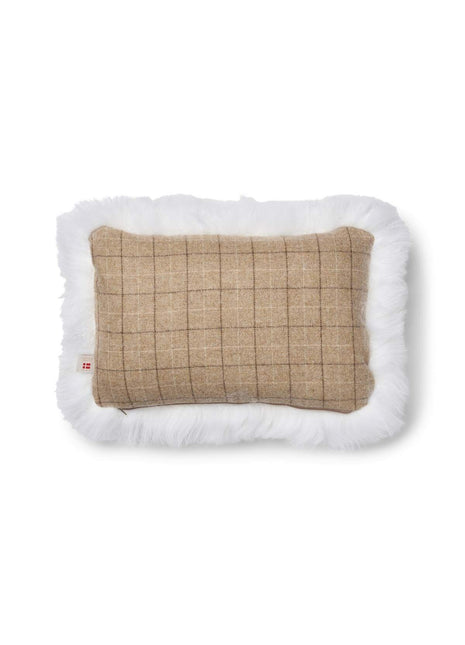 Pude af uld | Langhåret | 52x52 cm