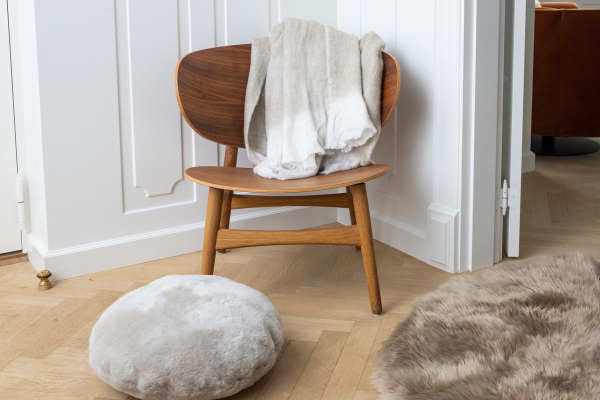 Gulvtæppe | Langhåret | New Zealand | Ø180 cm & Ø250 cm Taupe