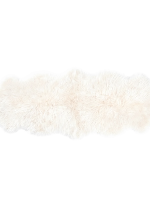 Fellvang Dobbelt Lammeskind | Langhåret | New Zealand | 160x60 cm Hvid