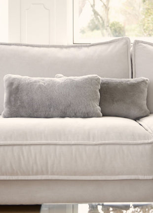 Lammeskindspude | Moccasin | 28x56 cm Kastanje 